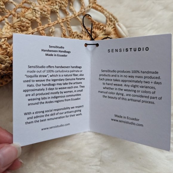 Sensi studio seashell woven crochet clutch NEW - Picture 8 of 13